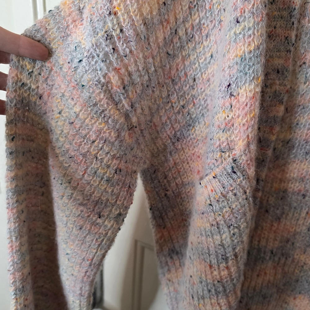 BB Dakota Steve Madden Cardigan Sweater Knit Multicolor Small S - Picture 5 of 6